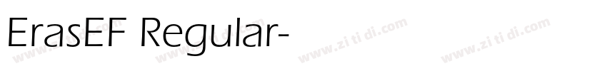 ErasEF Regular字体转换